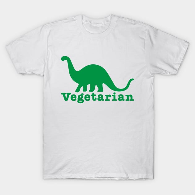 Vegan Vegetarian Dinosaur Funny Animal Humor T-Shirt by Mellowdellow